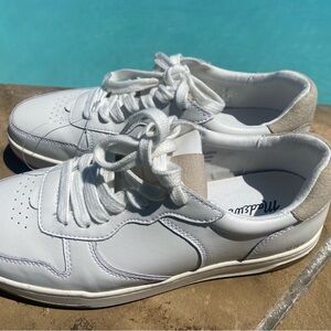 Madewell $98 White Leather Court Sneakers 8.5